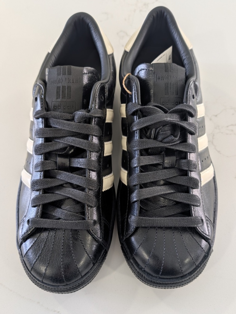 KITH x ADIDAS Superstar Vintage Black Tie Made In Germany IH4565 Size 7M 8W NWOB